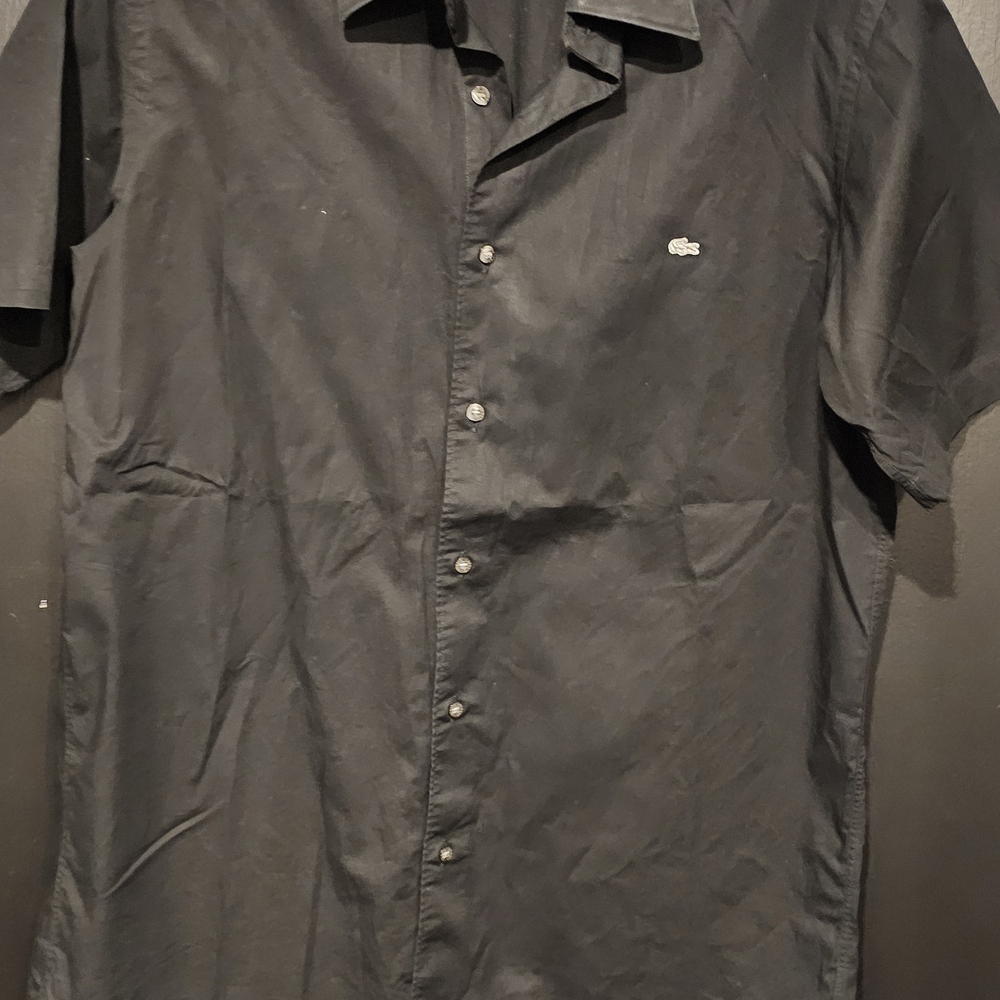 Lacoste Men's Black Button Down Shirt